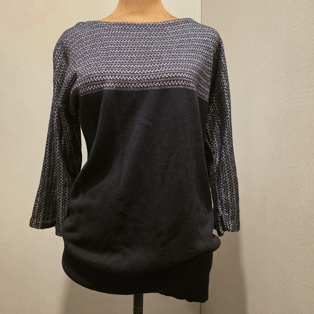 Ralph Lauren Black and Gray Women's Sweater